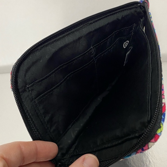 Vera Bradley Paisley Wristlet in Blue and Pink - Picture 4 of 4